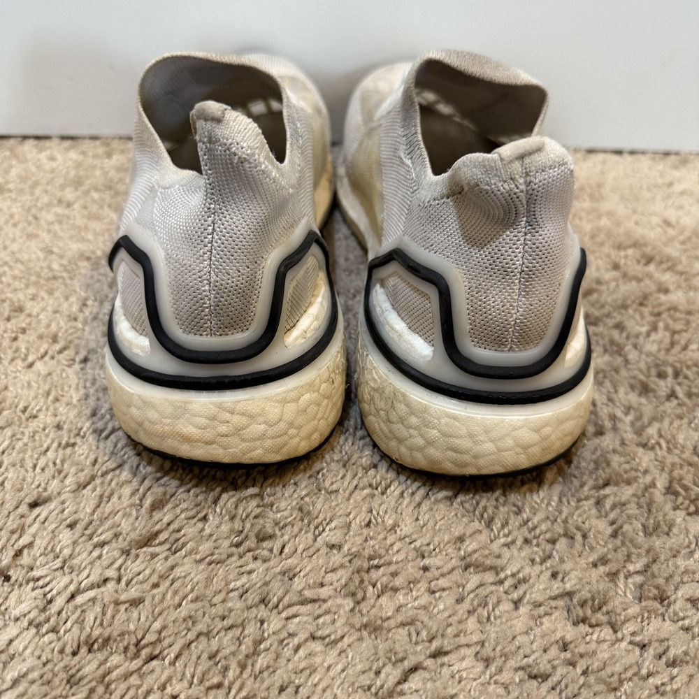 Adidas Ultraboost 19 Shoes Womens Size 5.5 White Cream Running Sneakers Comfort - Picture 4 of 10
